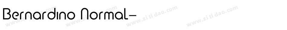 Bernardino Normal字体转换